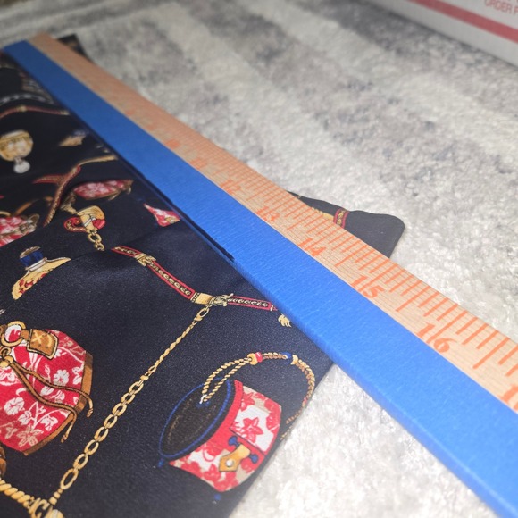 Vintage Petite Sophisticate 100% Silk Scarf Print Skirt Petite 12 Chain Baroque - Picture 5 of 8